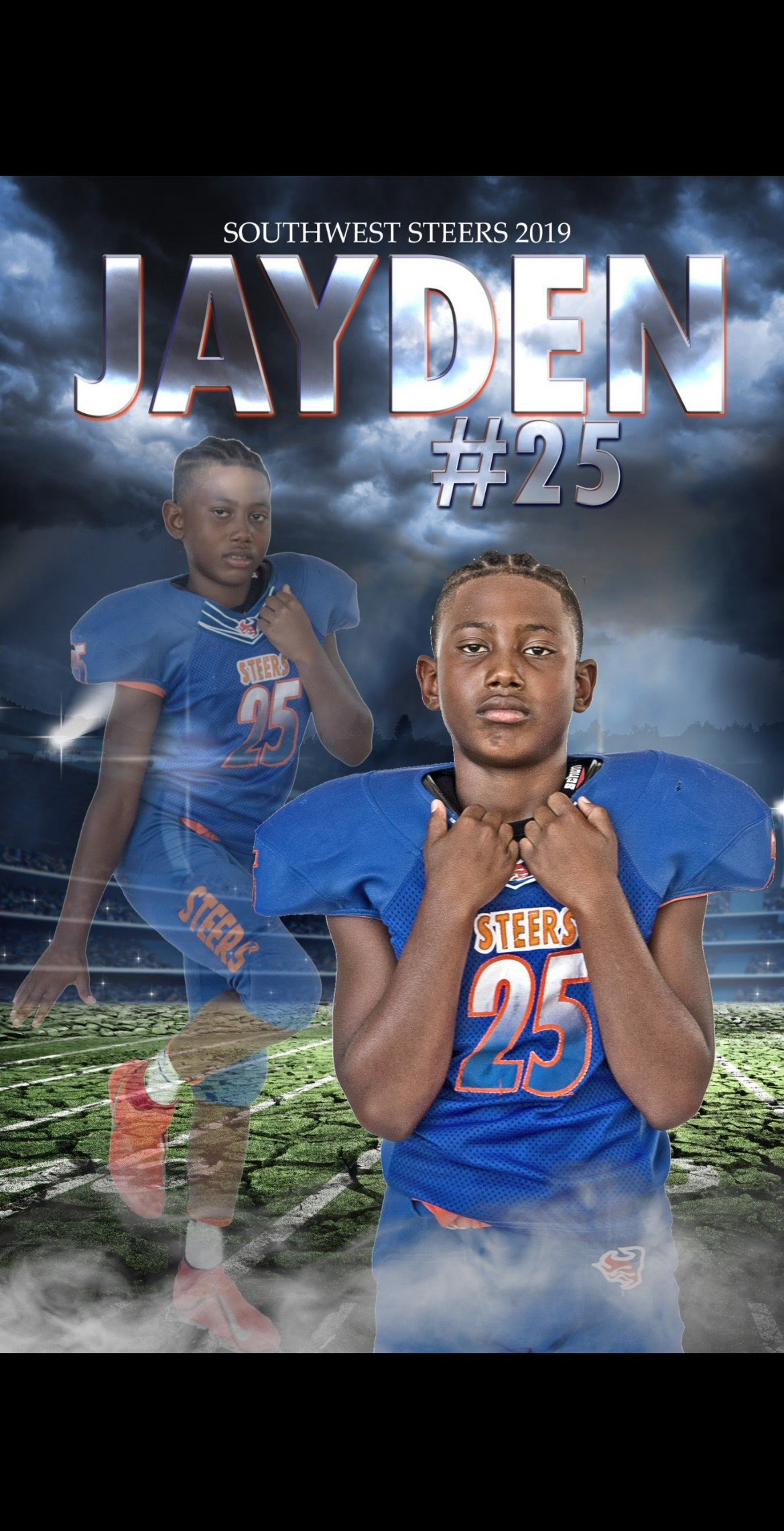 Southwest Steers 2019 Jayden number 25 poster